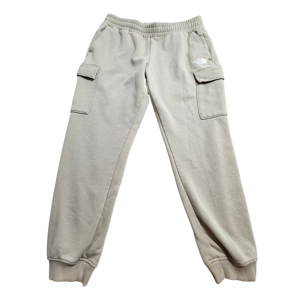 The North Face Cargo Sweatpants Mens Large Tan Beige Fleece Joggers NF0A5GEM